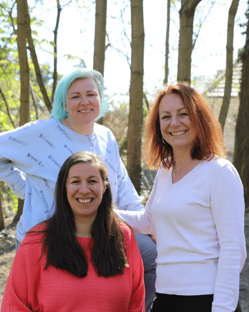 Britta, Audrey et Aurélie de Krysalis